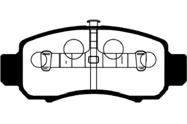 KAVO PARTS Комплект тормозных колодок, дисковый тормоз BP-2041
